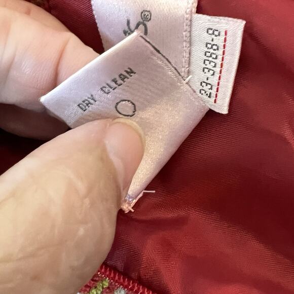 CHADWICKS Tartan Plaid Wool Blend Sz 4P Red Green Gold Vintage Academia Corpcore - Picture 5 of 6